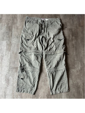 Vintage Nevada Jeanswear Double Convertible Cargo Pants Men’s 36x33 Green